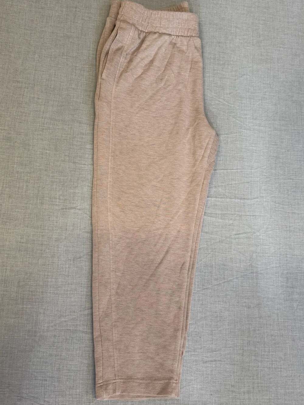 Danskin Women's Soft Knit Pajama Sleep Jogger Pants Heather Taupe Size Large